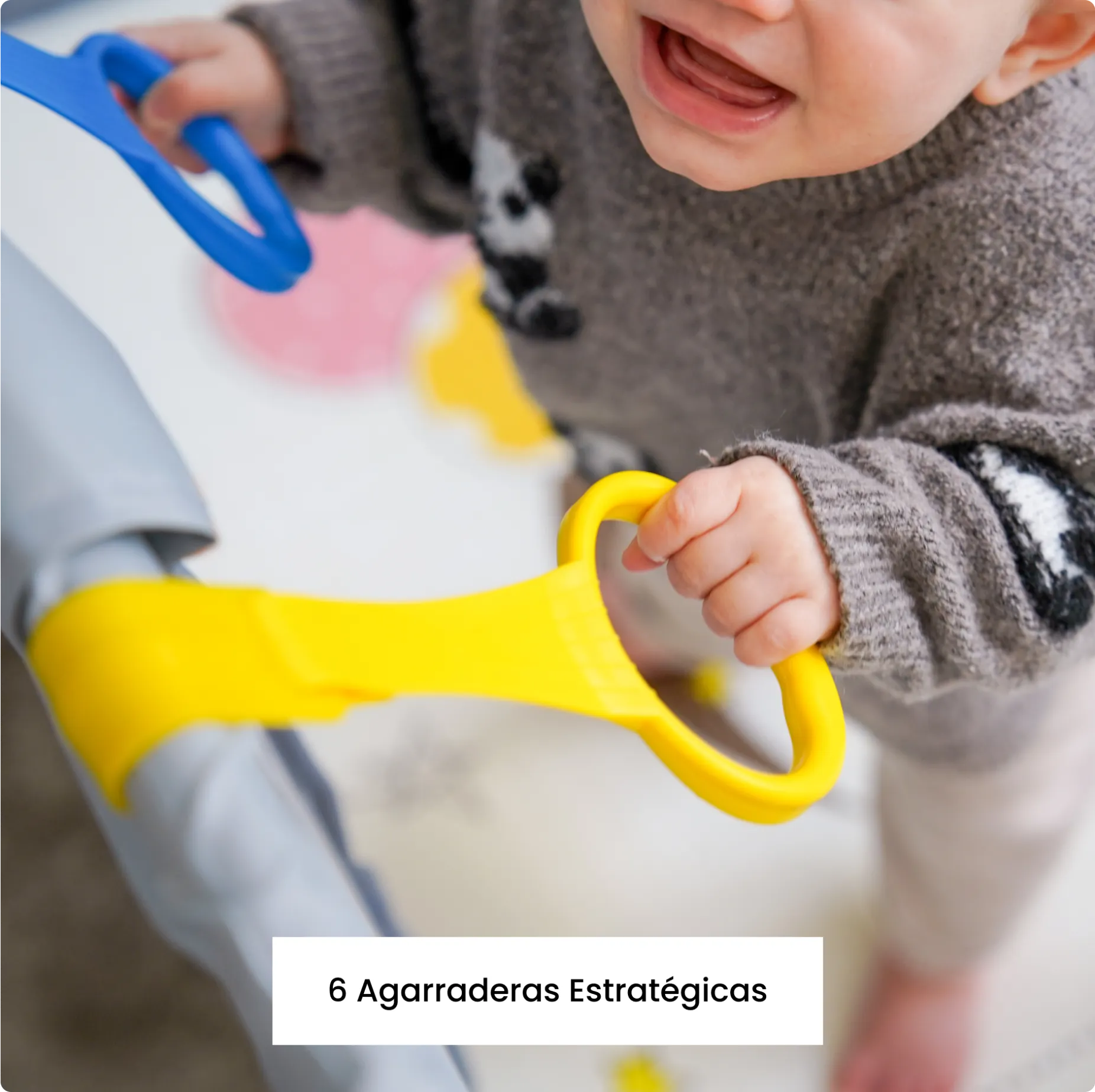 PARVULI® Parque Infantil Bebé + Alfombra de Juegos + Agarraderas - PARVULI