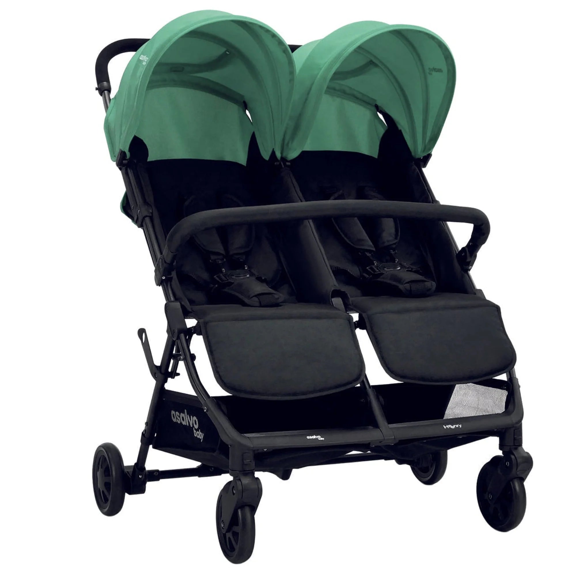 Silla Gemelar Henry Gris - Ligera, Compacta y Manejable para Dos Niños"