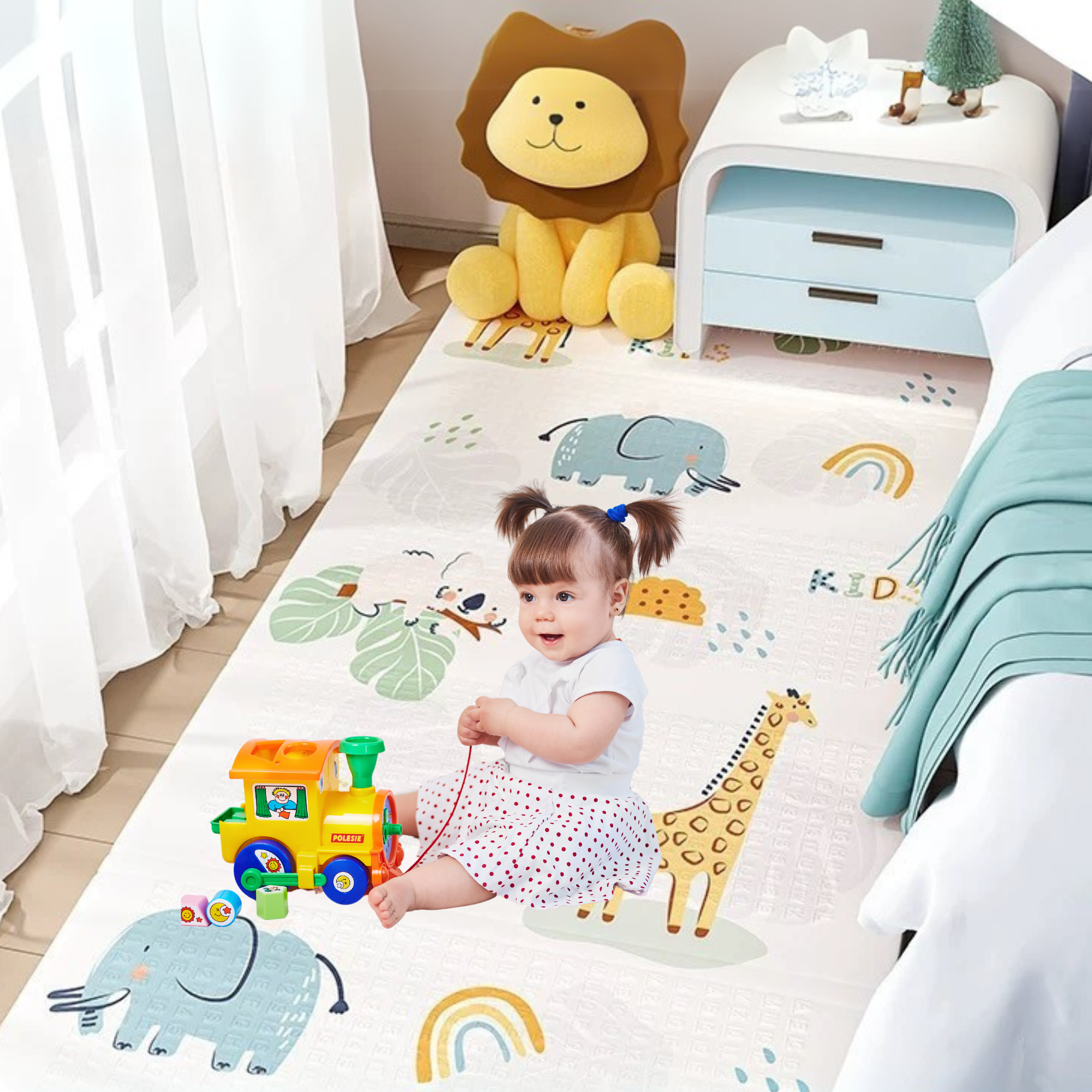 PARVULI™ Alfombra Acolchada y Libro Sensorial