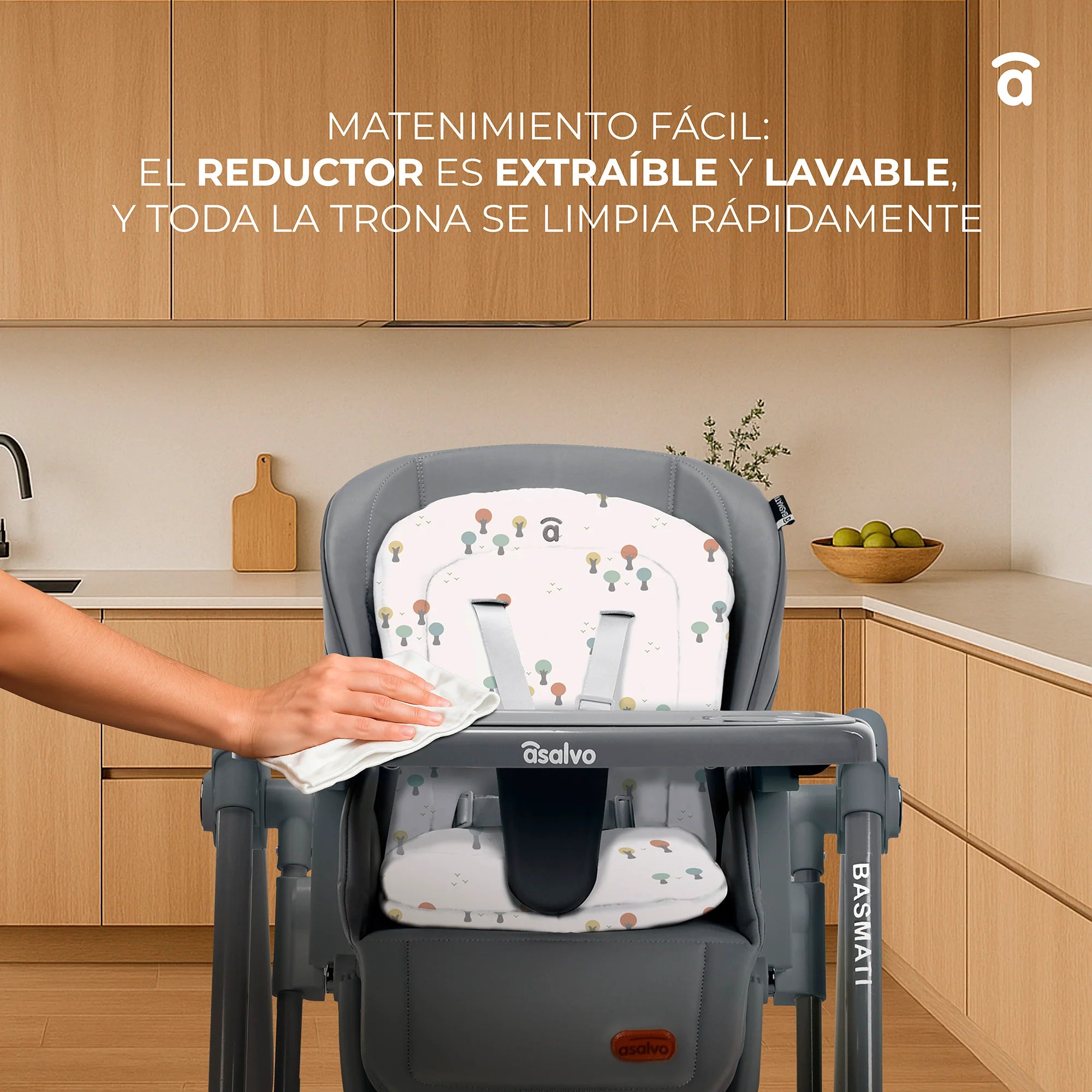 Trona Convertible 2 en 1 Basmati - Columpio y Silla de Comer para Bebé