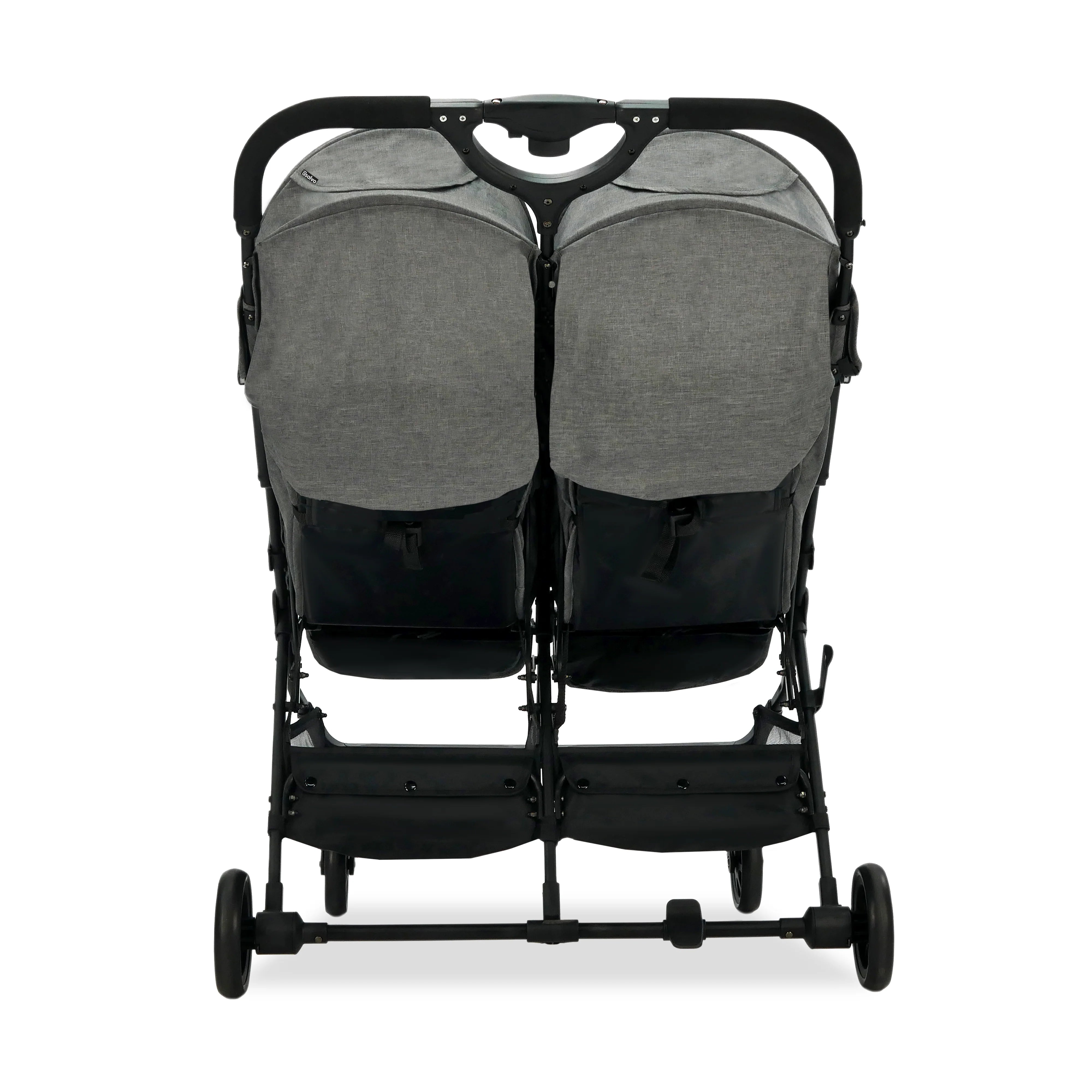 Silla Gemelar Henry Gris - Ligera, Compacta y Manejable para Dos Niños"