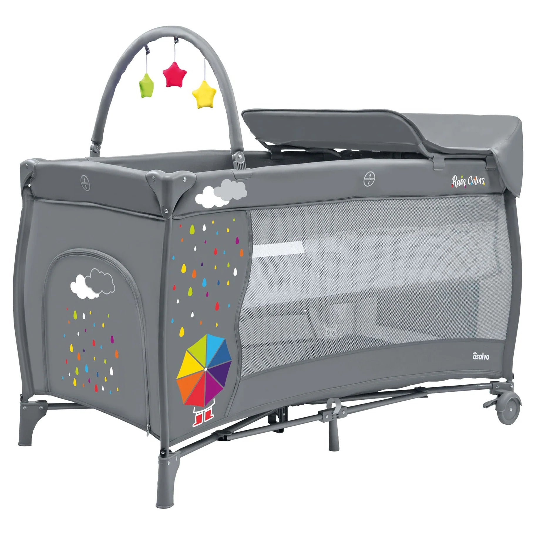 Cuna de Viaje Completa PARVULI con Cambiador - Plegable y Portátil