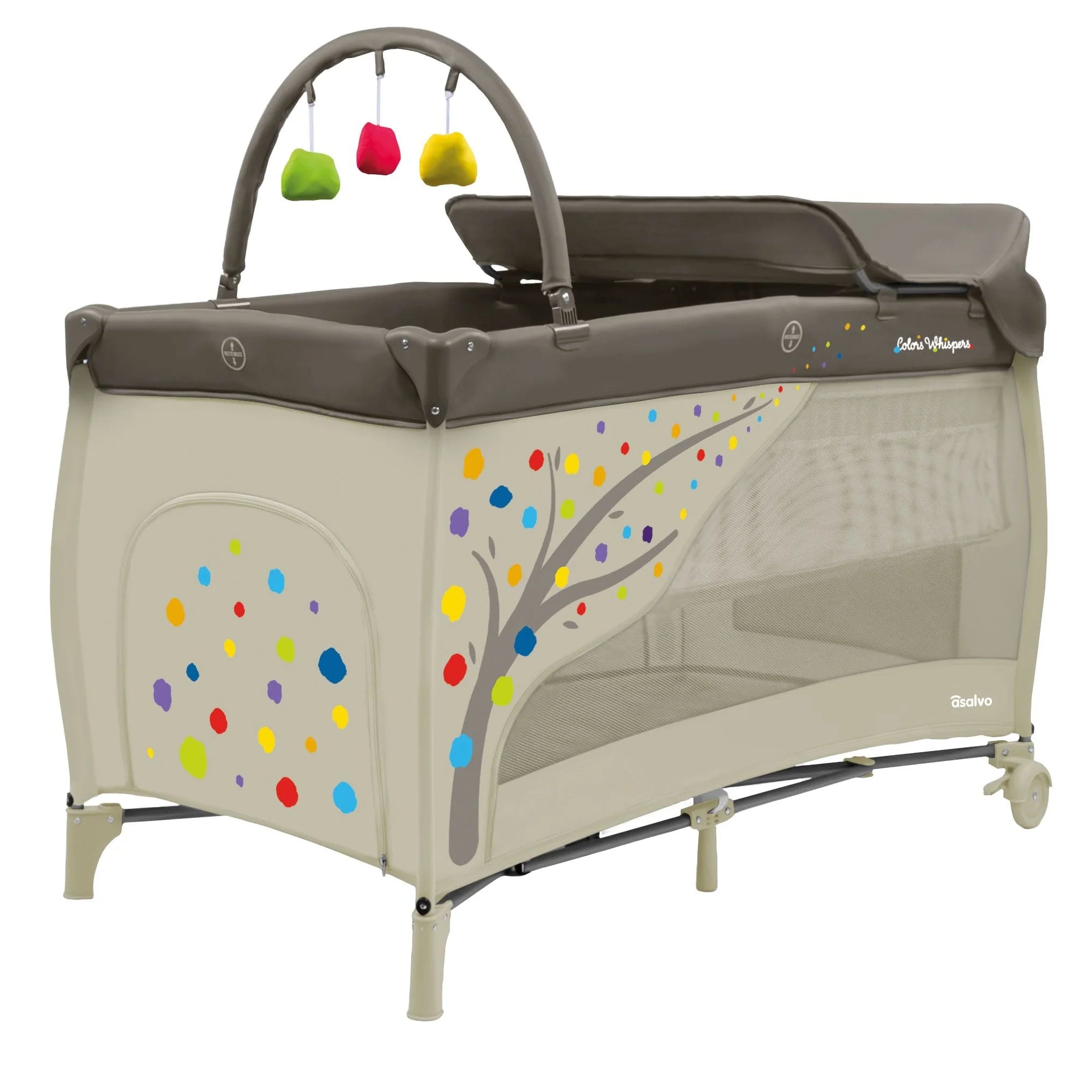 Cuna de Viaje Completa PARVULI con Cambiador - Plegable y Portátil
