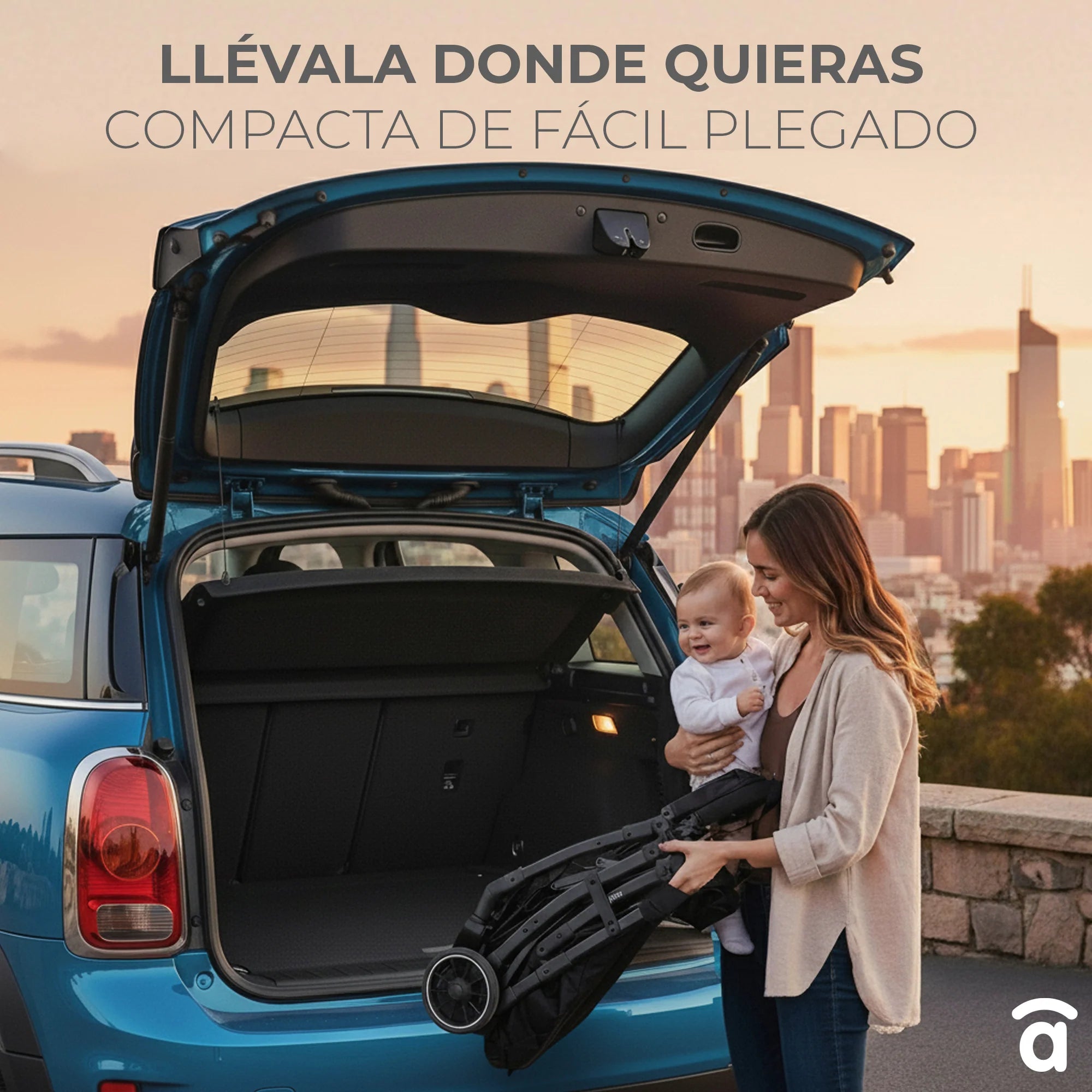 Silla de Paseo Hito Ultraligera - Plegado en 1 Segundo | 0-4 años