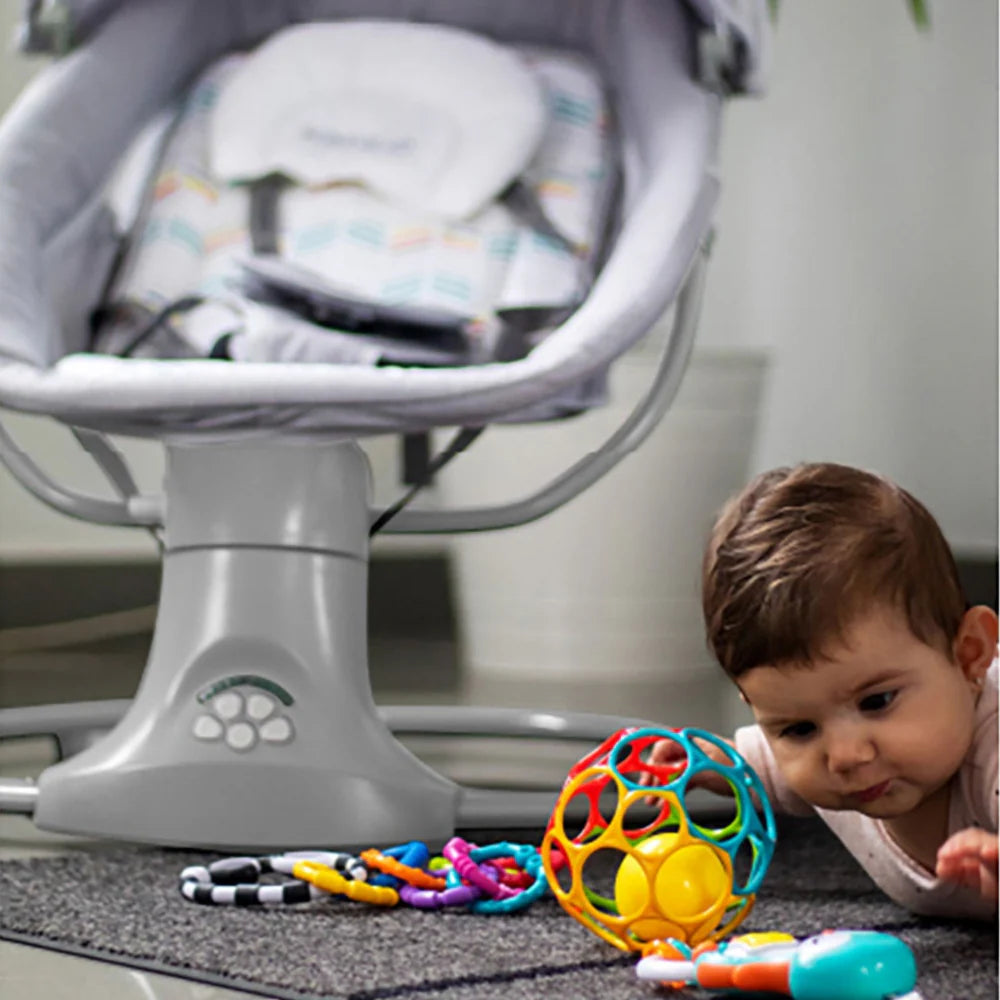 Hamaca Balancín Kahlo Gris con Bluetooth, Música y Vibración 0-3 Años