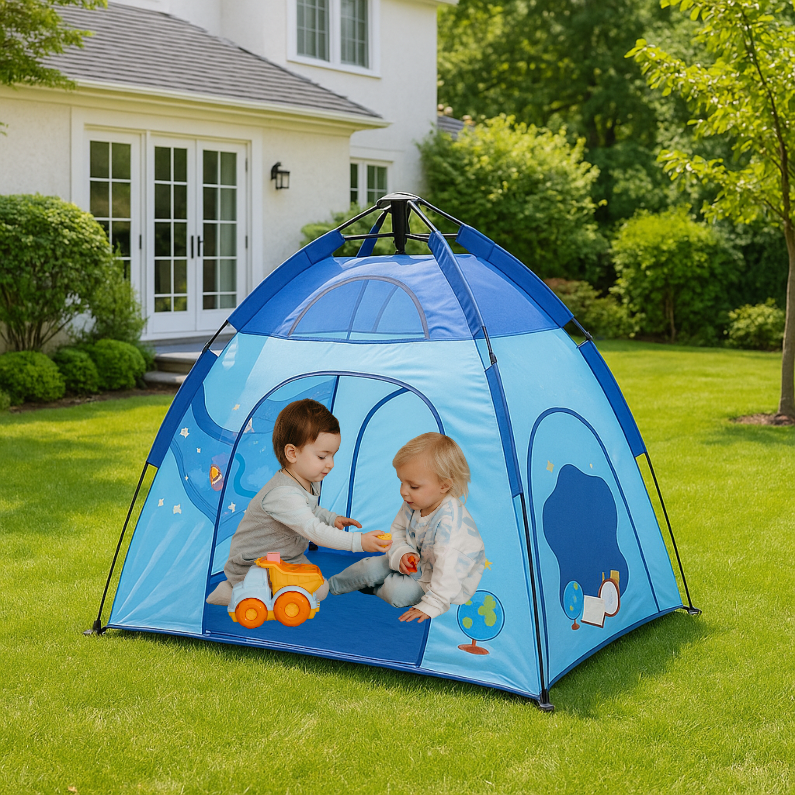 PARVULI Tienda de Campaña Infantil – Casita de Juegos para Niños | Casa, Jardín y Playa