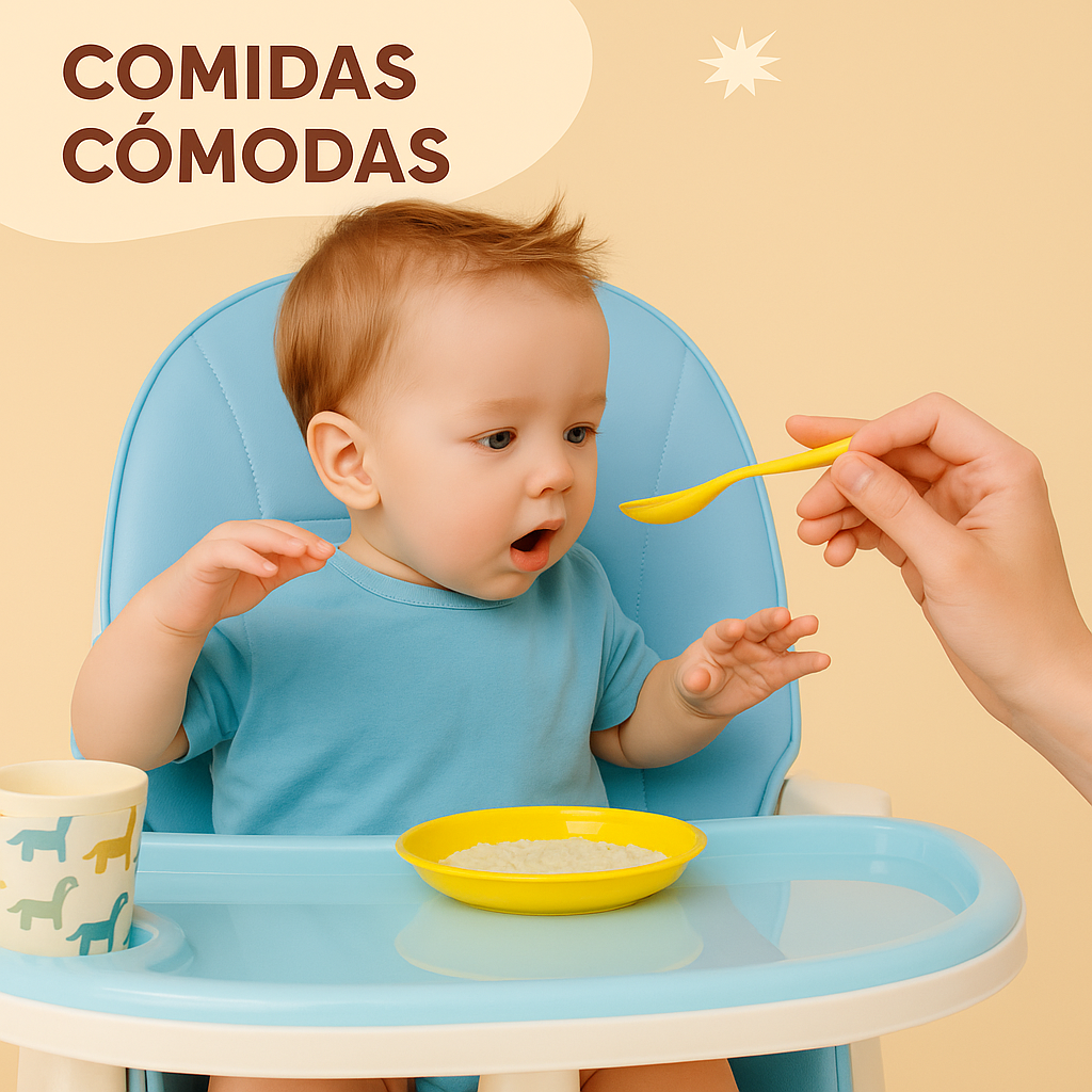Trona Evolutiva con Babero de Silicona para Bebé