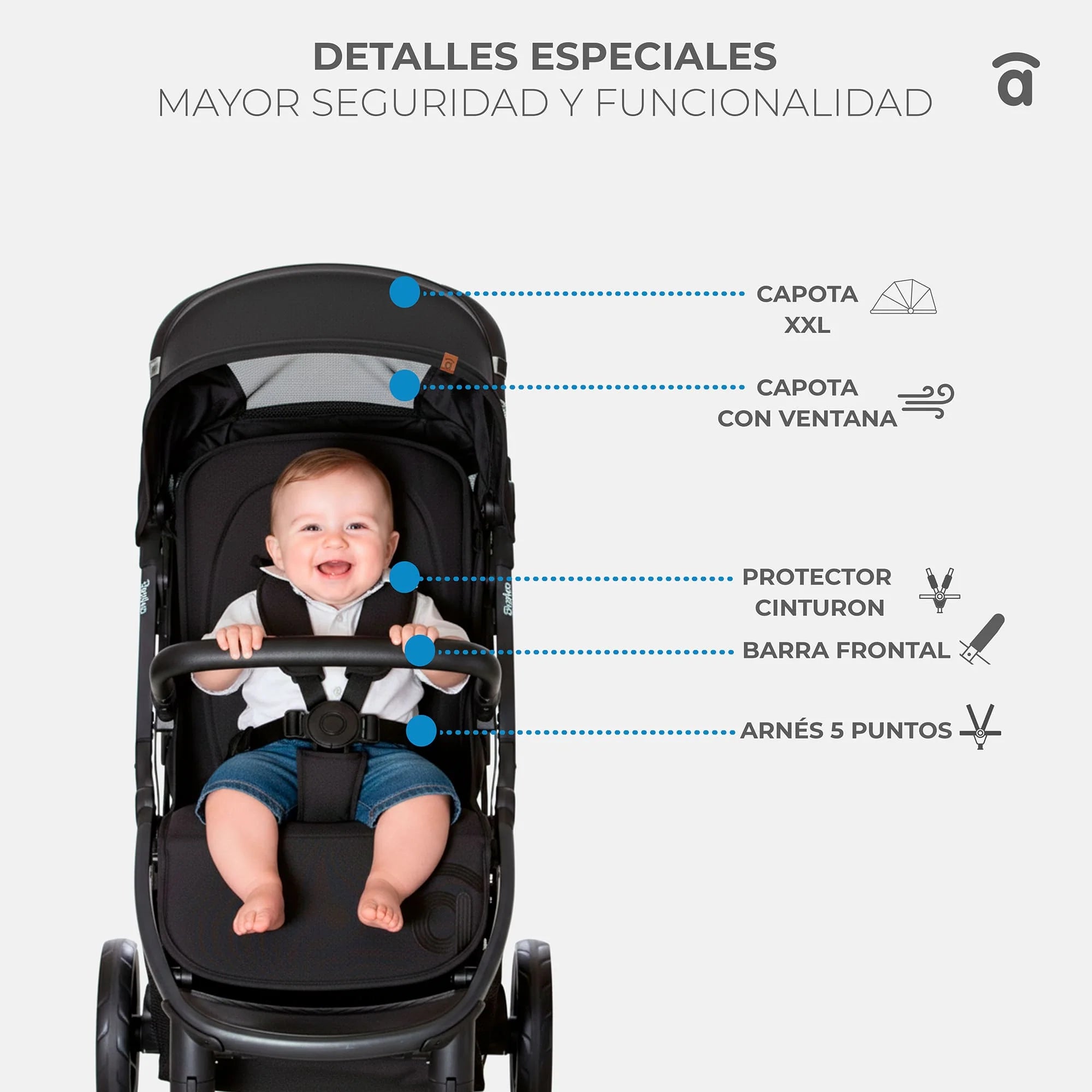 Silla de Paseo Kibu - Desde Nacimiento