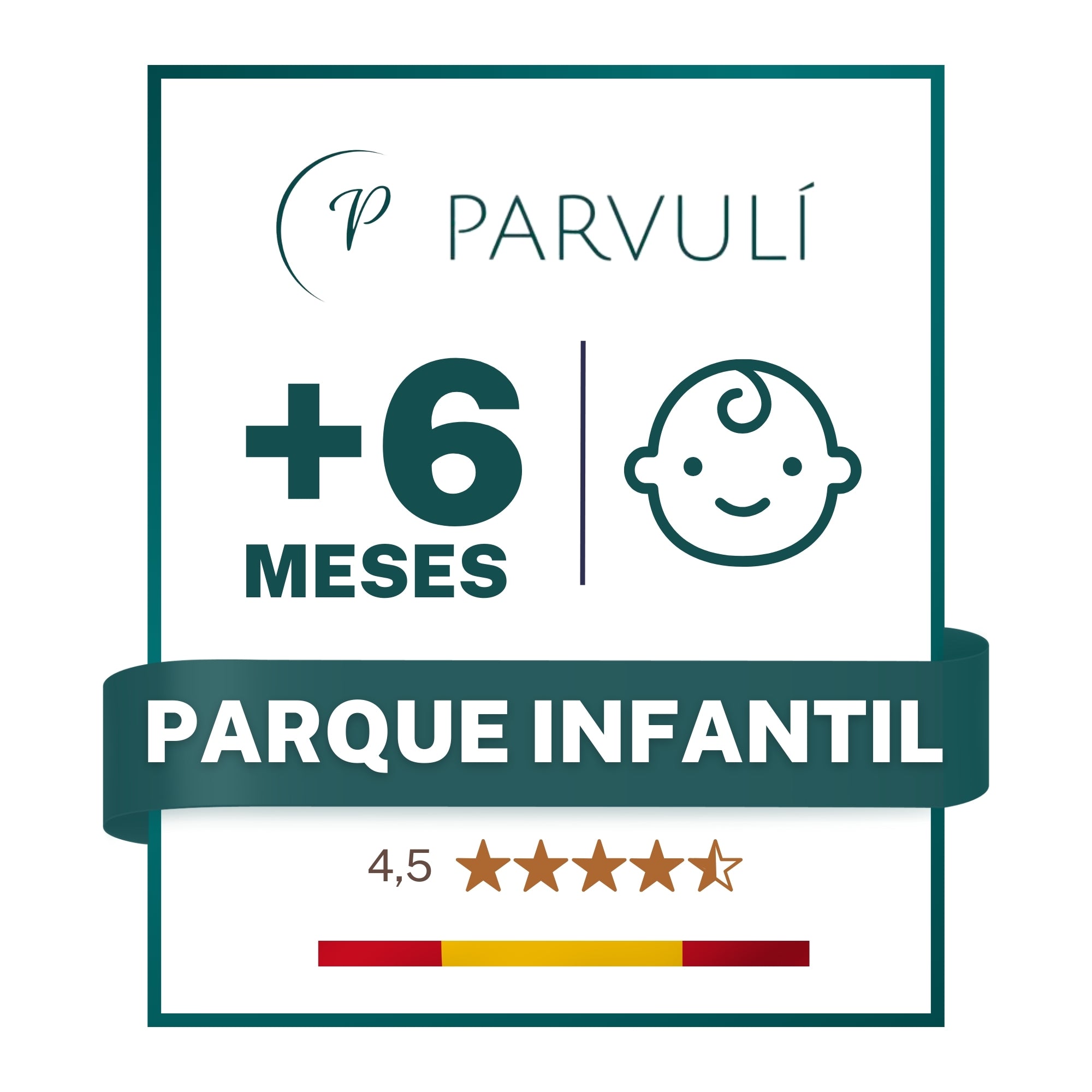 PARVULI® Parque Infantil Bebé | Corralito Bebé con 6 Agarraderas + Alfombra Acolchada | Plegable, Seguro y Transpirable - PARVULI