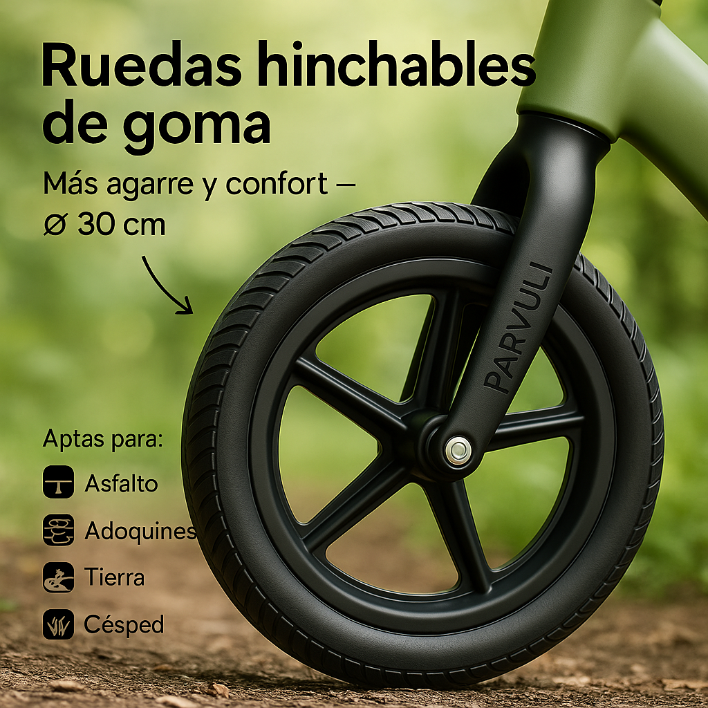 Bicicleta sin Pedales + Hinchador