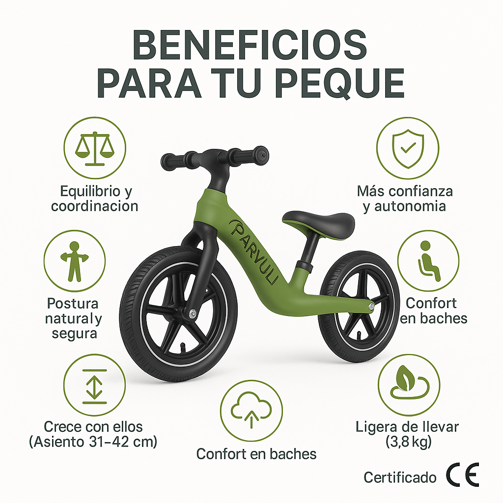 Bicicleta sin Pedales + Hinchador