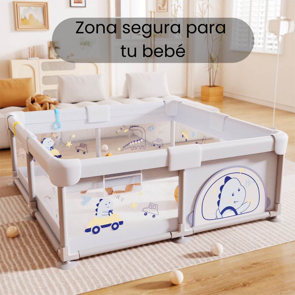 Parque de bebé seguro y cómodo para jugar sin preocupaciones