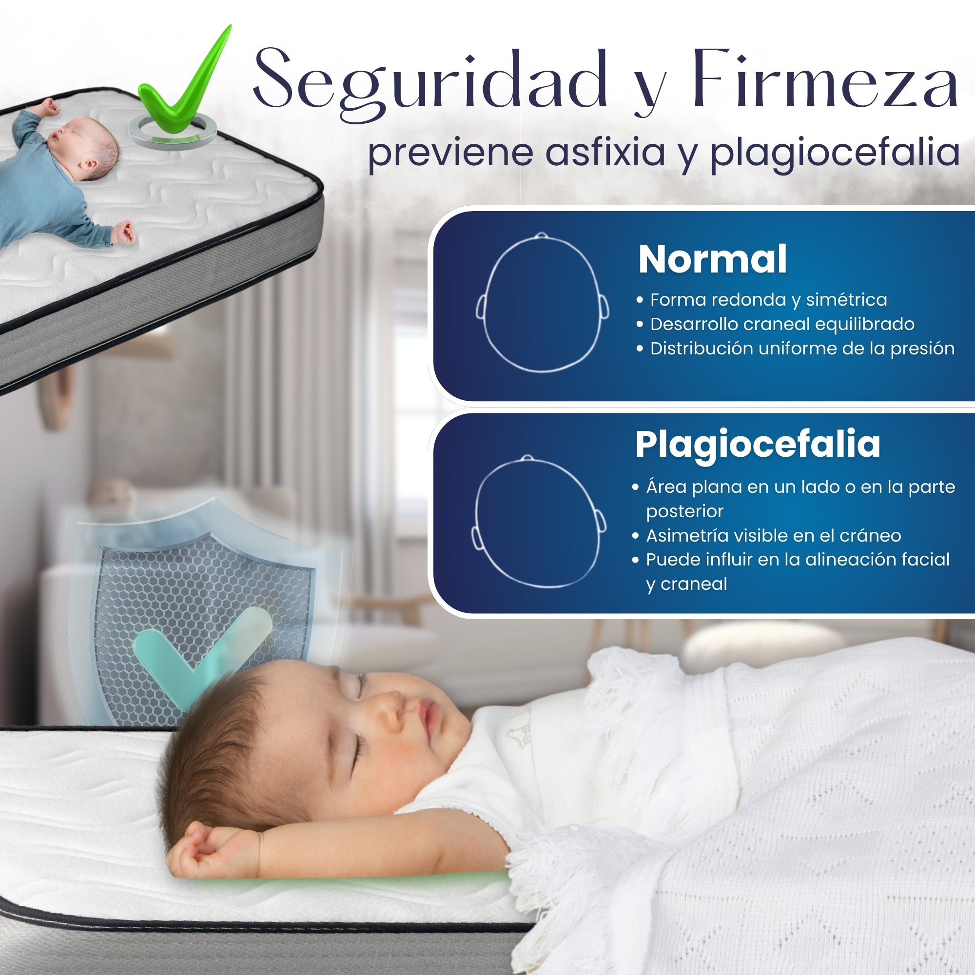 PARVULI™ Colchón para Cuna con Funda Impermeable