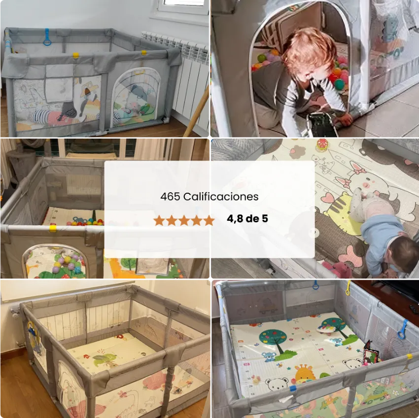 PARVULI® Parque Infantil Bebé con Puerta Rígida