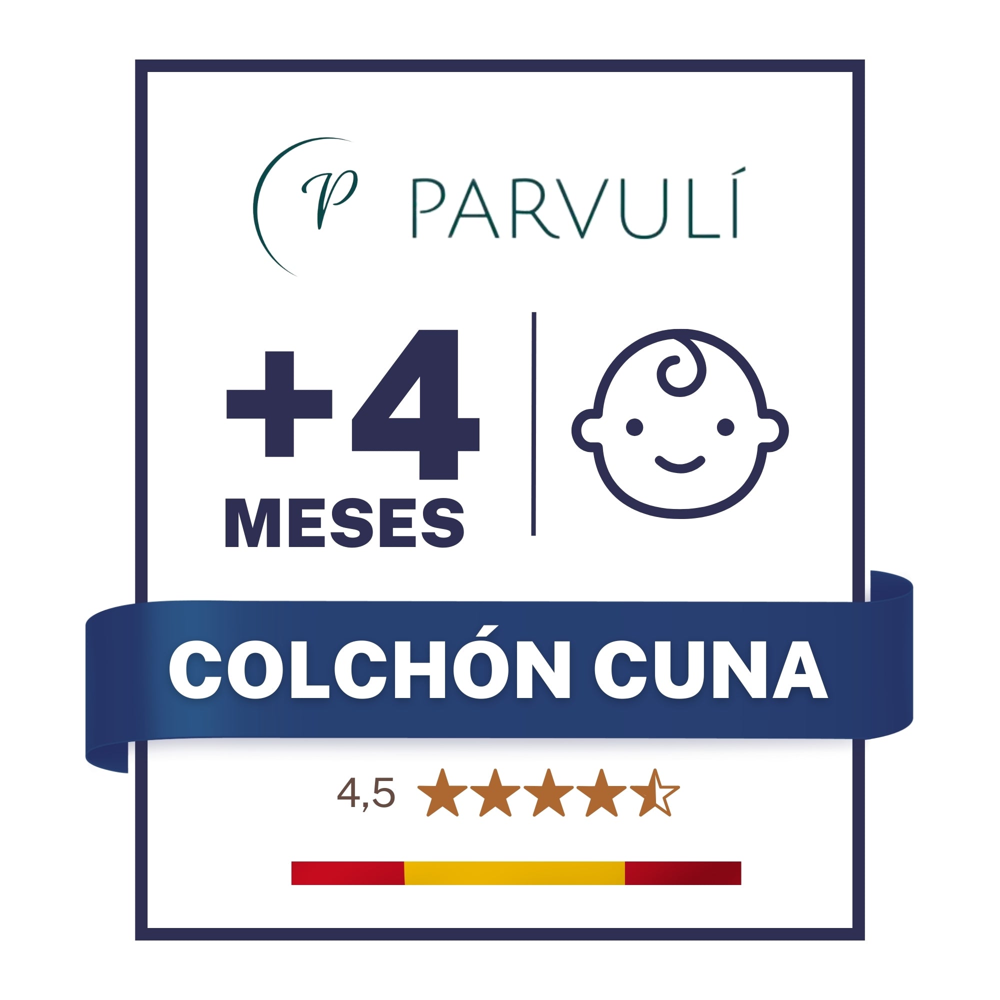 PARVULI™ Colchón para Cuna con Funda Impermeable