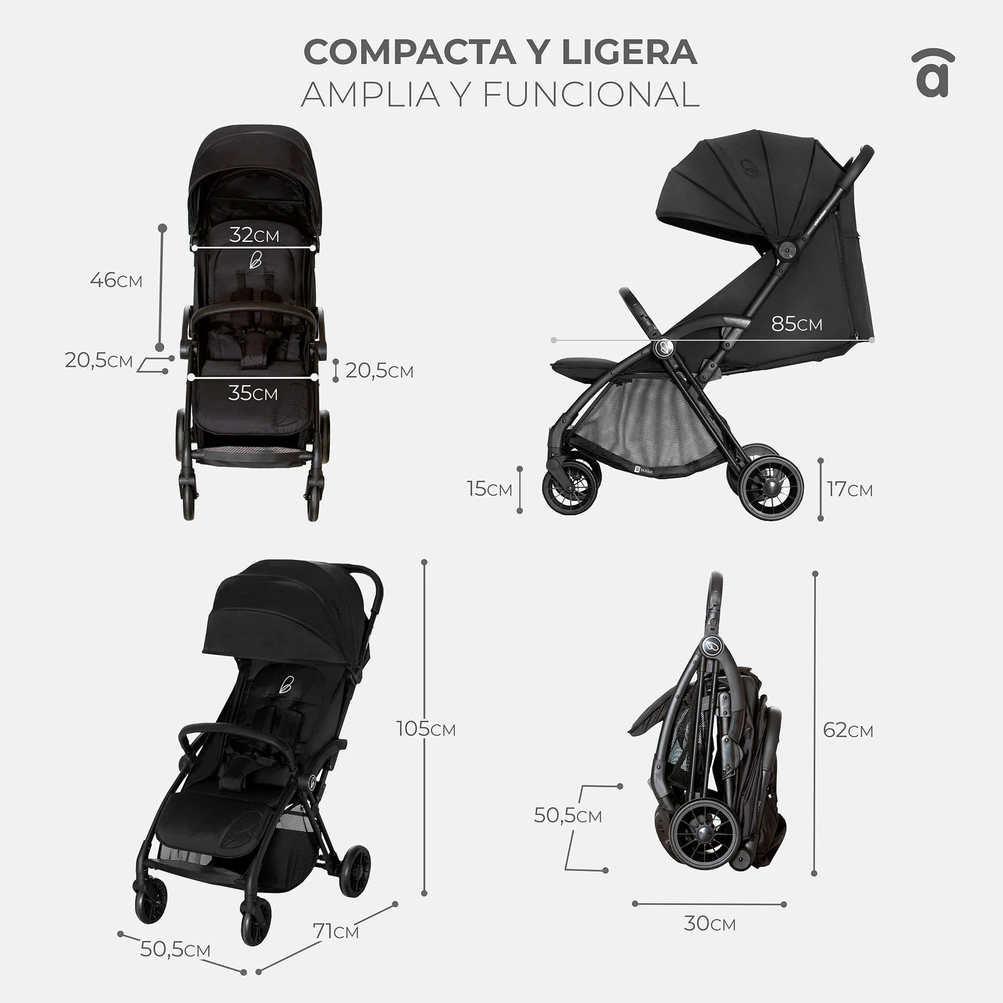 Silla de Paseo Plis Plas - Plegado Rápido