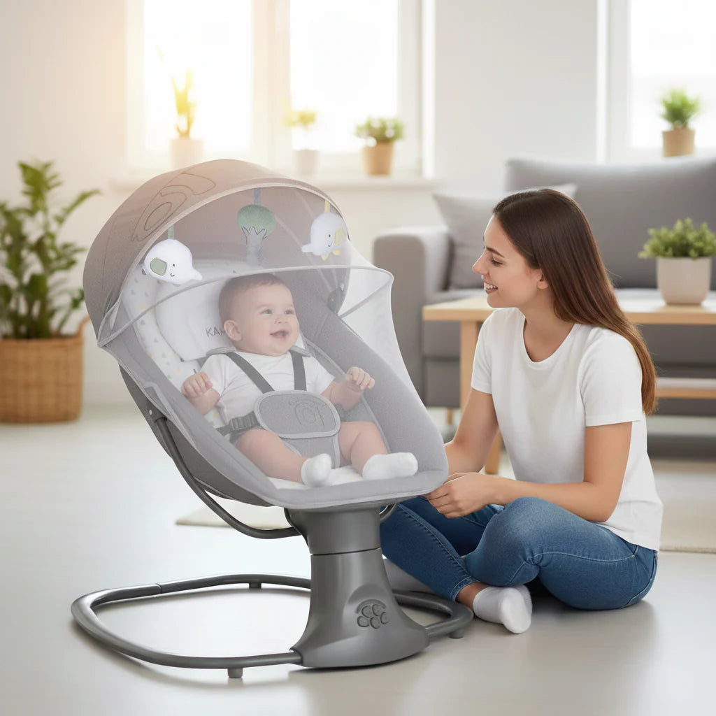Hamaca Balancín Kahlo con Bluetooth - 10 Melodías y Balanceo Automático