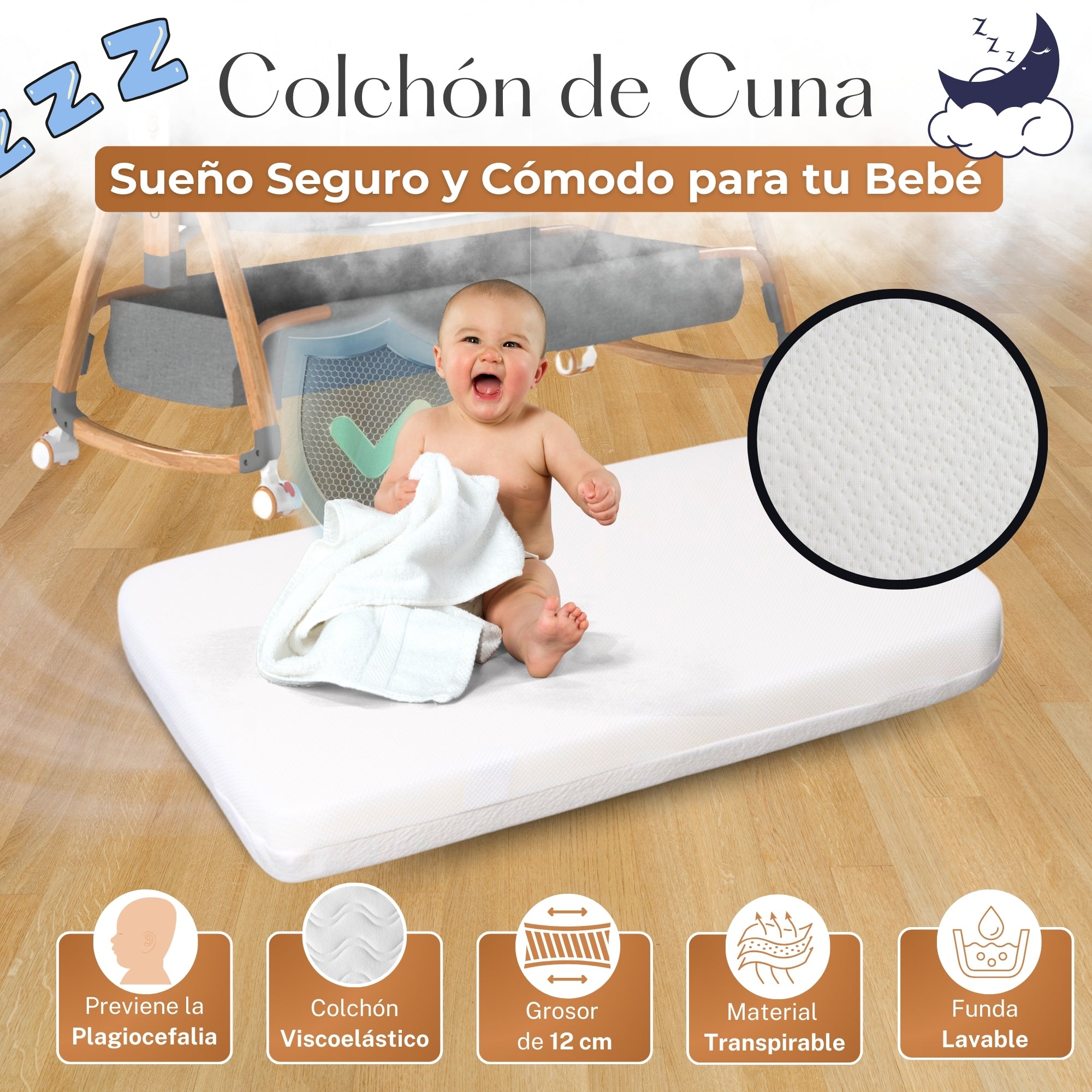 PARVULI Cuna Colecho Portátil