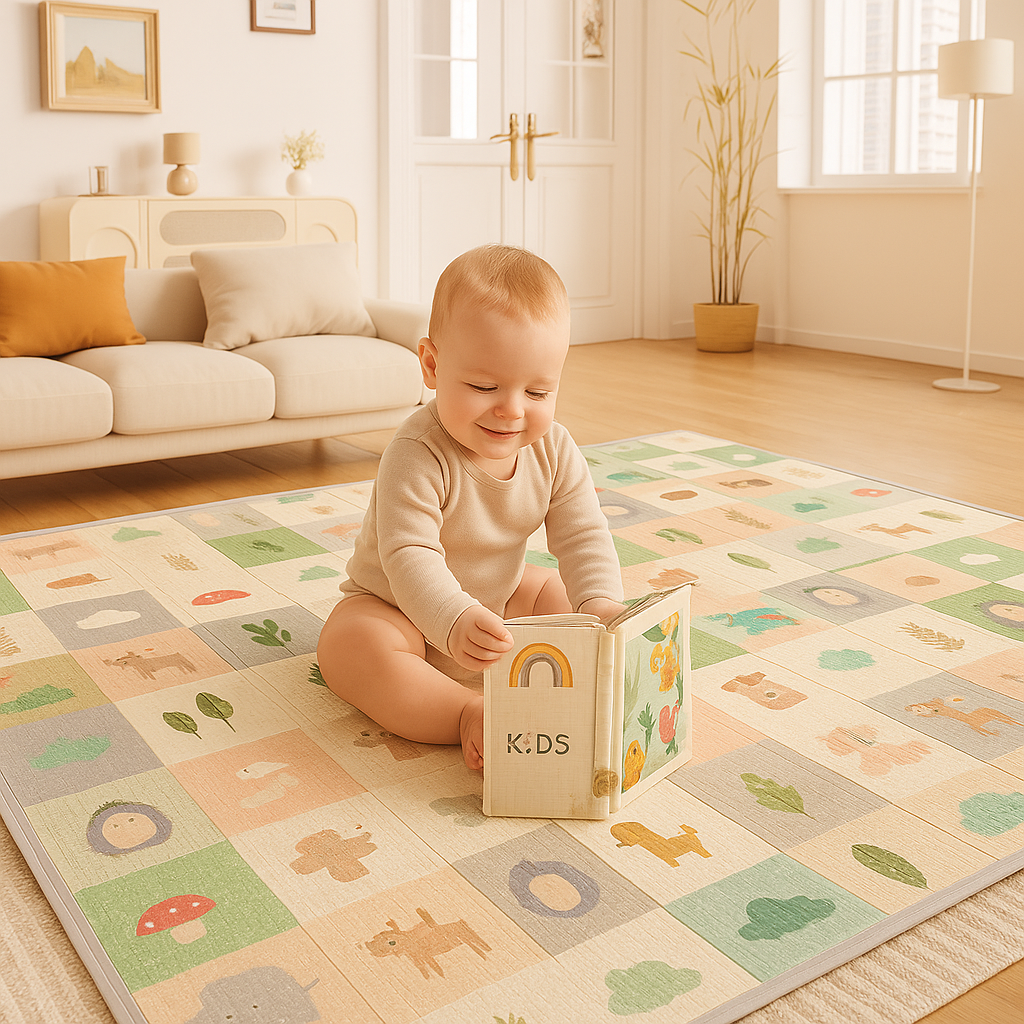 PARVULI™ Alfombra Acolchada y Libro Sensorial