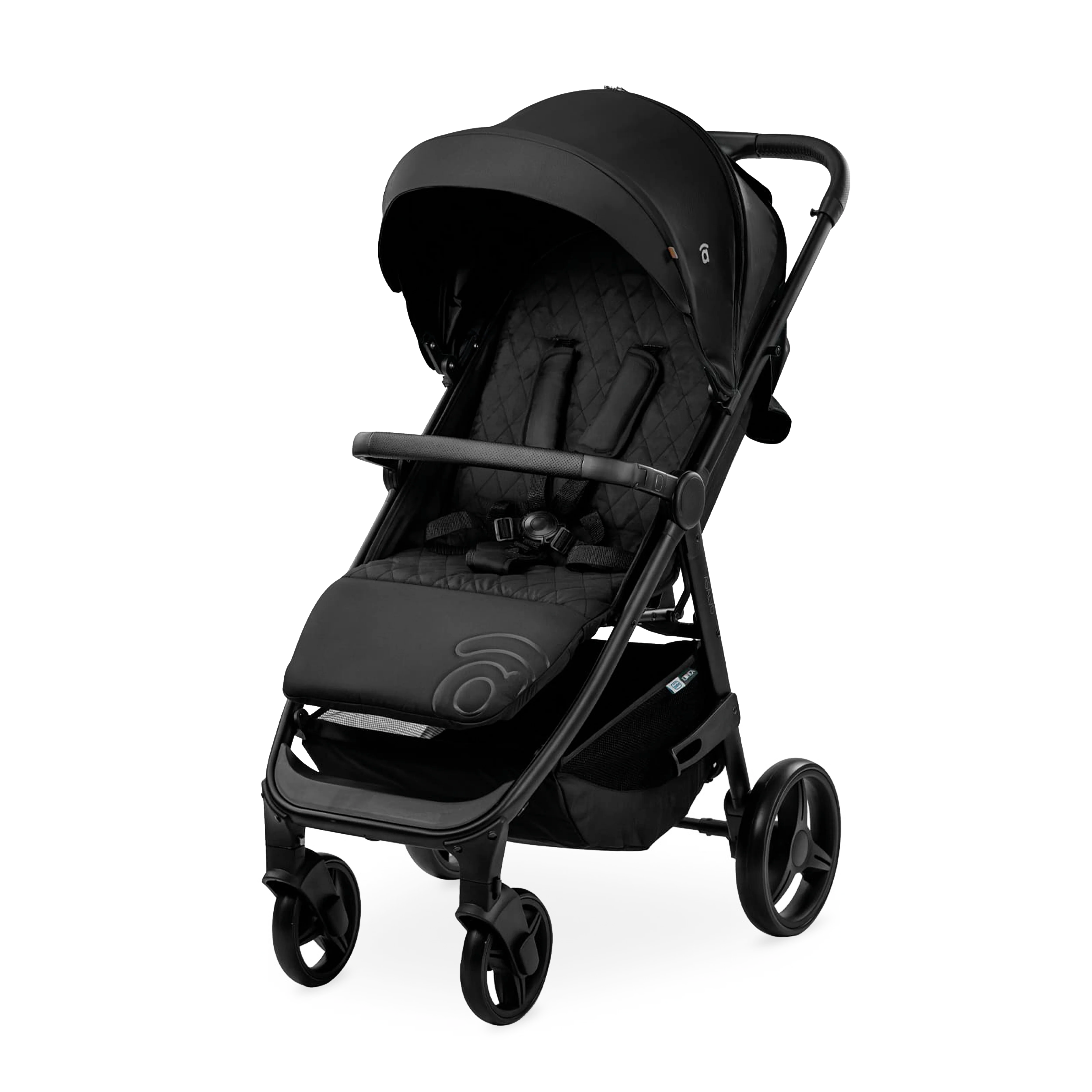 Silla de Paseo Ligera Iconic - Negro con Arnés 5 Puntos