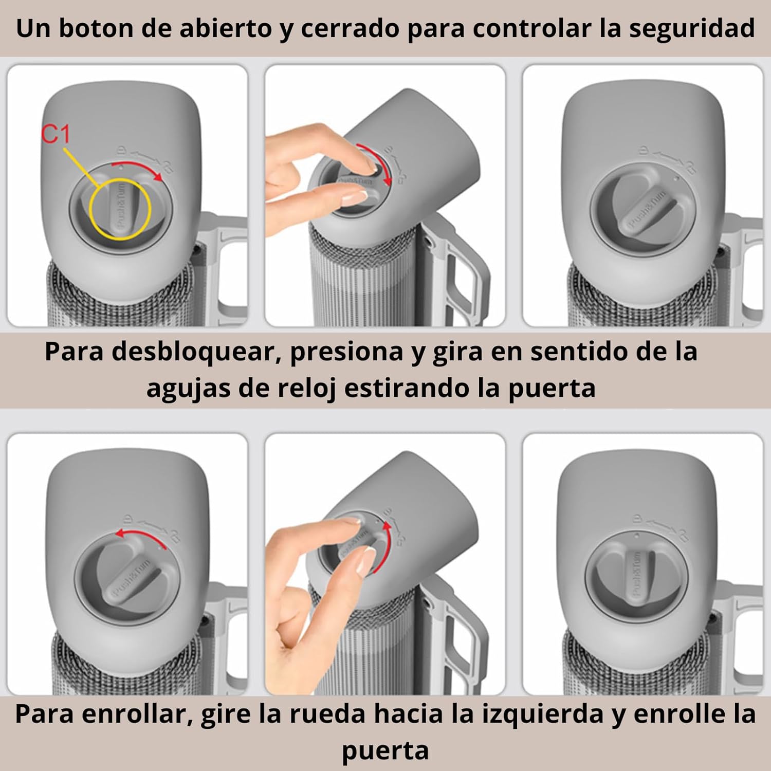 PARVULÍ Barrera Seguridad Niños Escalera Retráctil 0 a 140 Cm + 2 Protectores De Puerta - Valla Seguridad Infantil - Barrera Perros Puerta - Puerta Escalera Bebe Seguridad - Interiores Y Exteriores